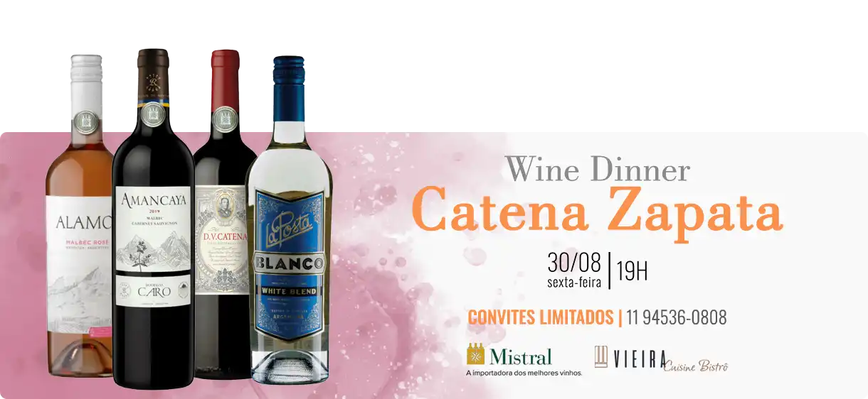 Convite Wine Dinner Catena Zapata