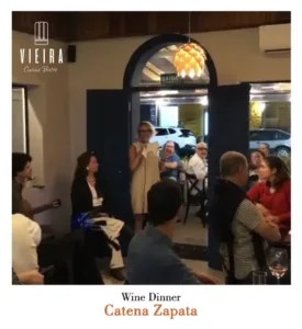 Wine Dinner Catena Zapata no Vieira Cuisine Bistrô