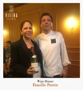 Wine Dinner Famille Perrin no Vieira Cuisine Bistrô